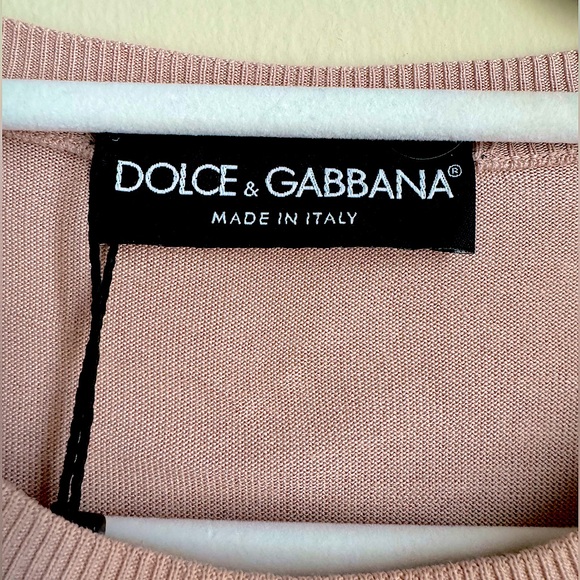 Dolce and Gabbana High Cuff Silk Sweater - Picture 7 of 15